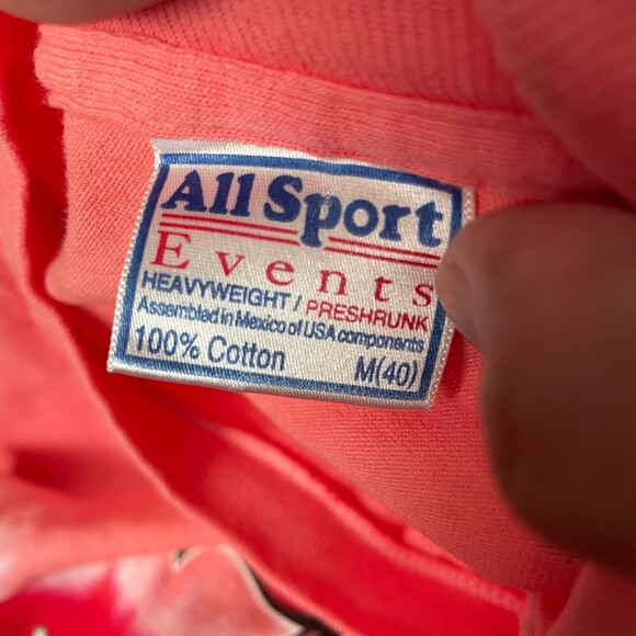 Vintage Tampa Bucs Buccaneers Warren Sapp Tiedye Single Stitch Size M - Picture 2 of 8